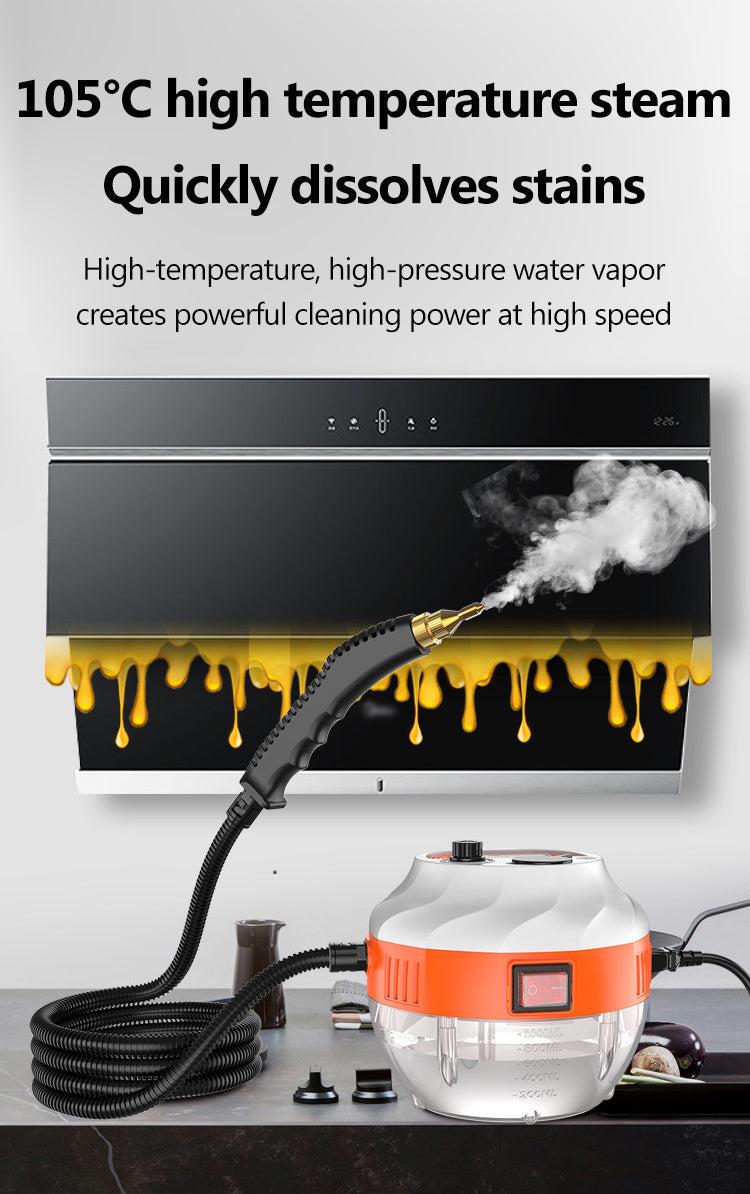 Lisslune | 2800W High-Pressure Steam Cleaner – Powerful Home & Car Cleaning Device