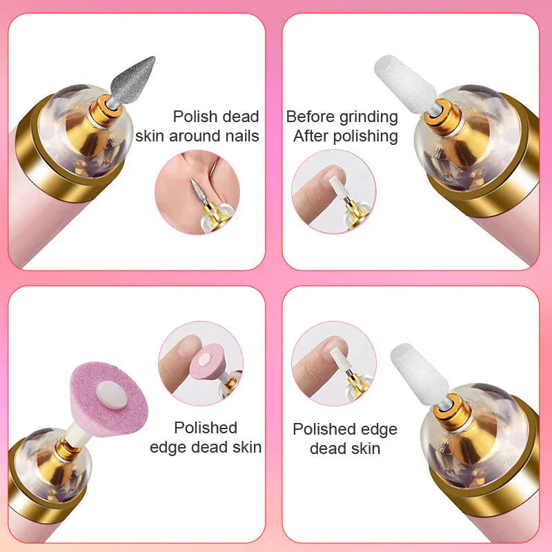 Lisslune | 5-in-1 Electric Nail Care Device – Portable Manicure Tool with LED Light