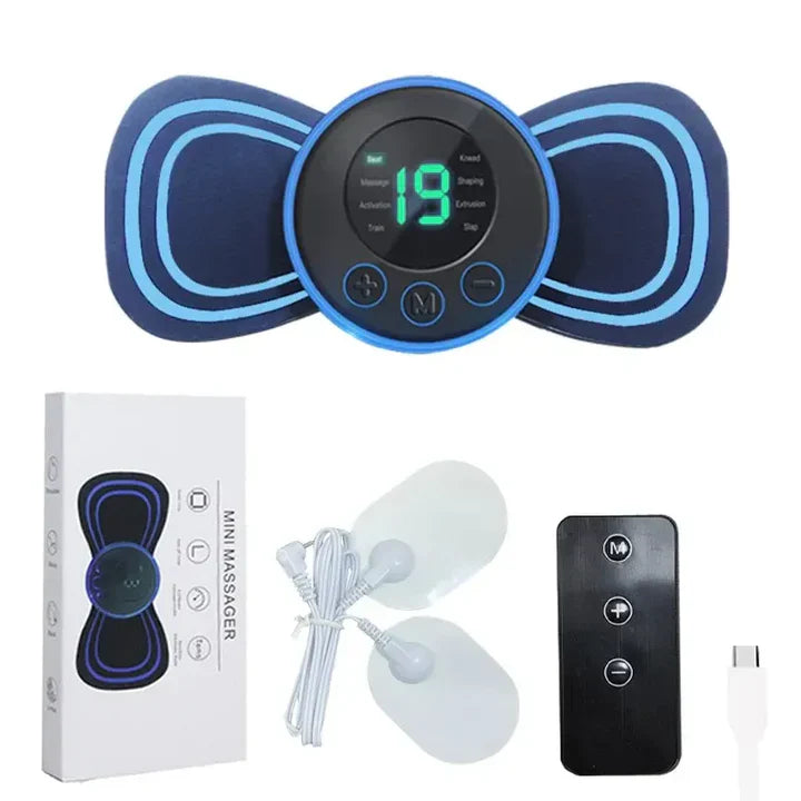 Lisslune | Portable Electric Neck Massager | With Pad & Remote Control for Targeted Relaxation