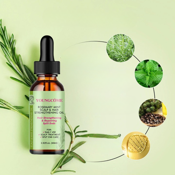 Lisslune | Rosemary-Mint Hair Strengthening Oil - Nourishing Treatment