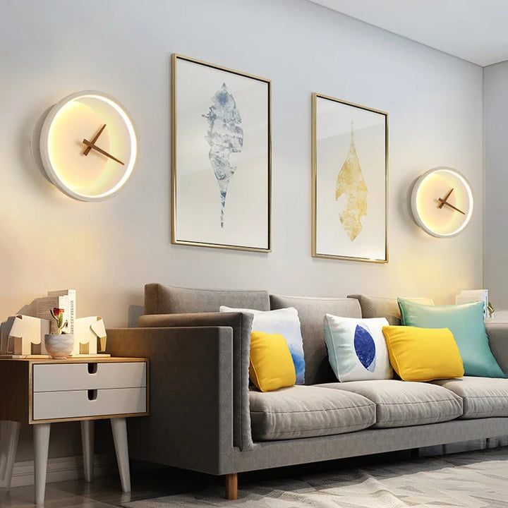 Lisslune | TimeGlow - Modern LED wall clock with LED lighting