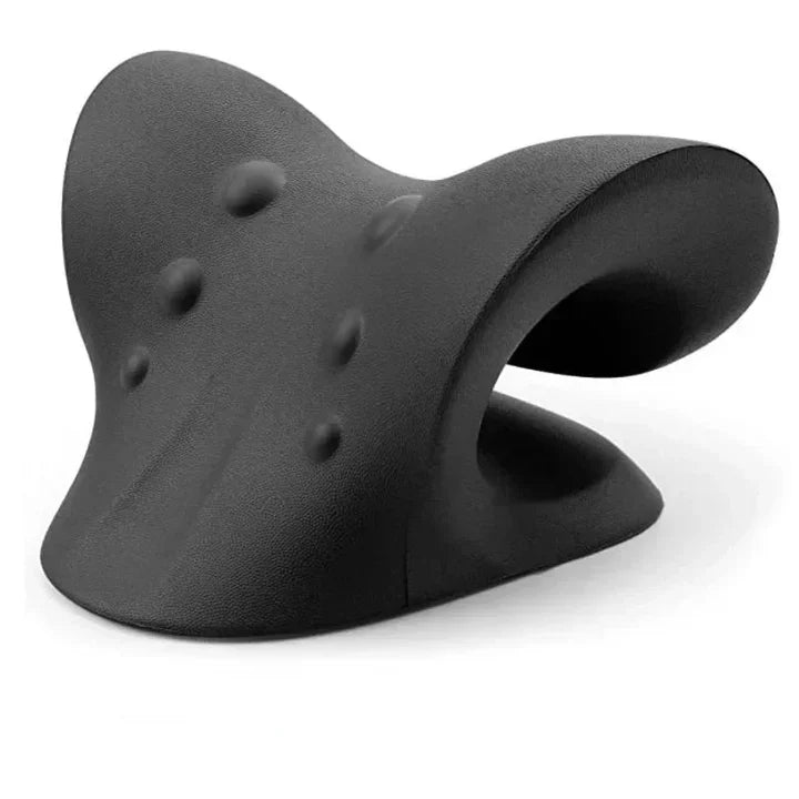 Lisslune | Neck and Shoulder Stretch – Cervical Traction Pillow for Spinal Alignment and Massage