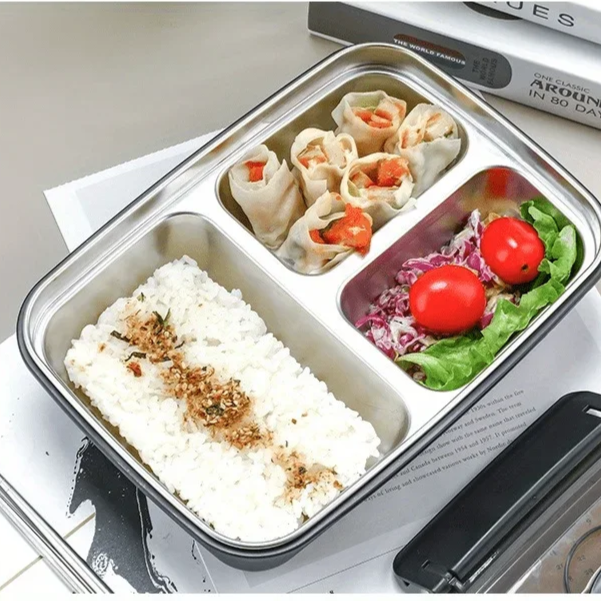 Lisslune | Leak-proof lunchbox made of stainless steel with 3/4 compartments