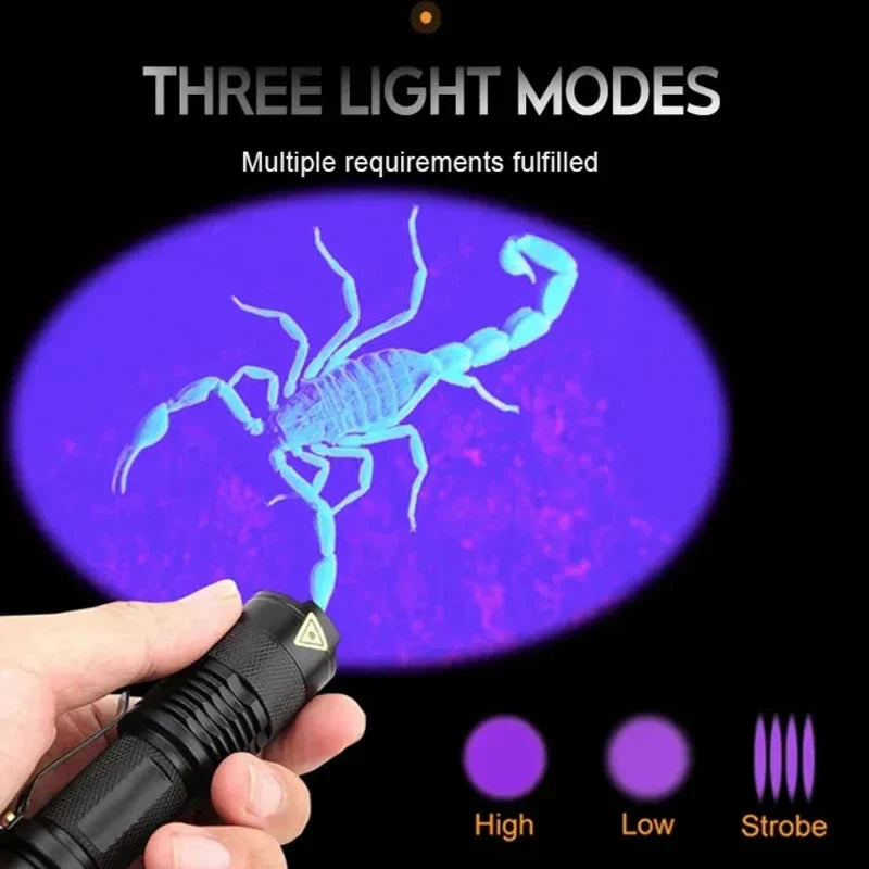 Lisslune | LED UV Flashlight - Ultraviolet Inspection Lamp for Pet Urine and Stain Detection