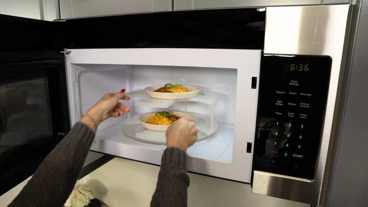 Lisslune | DoubleWave-microwave rack Heating of two meals
