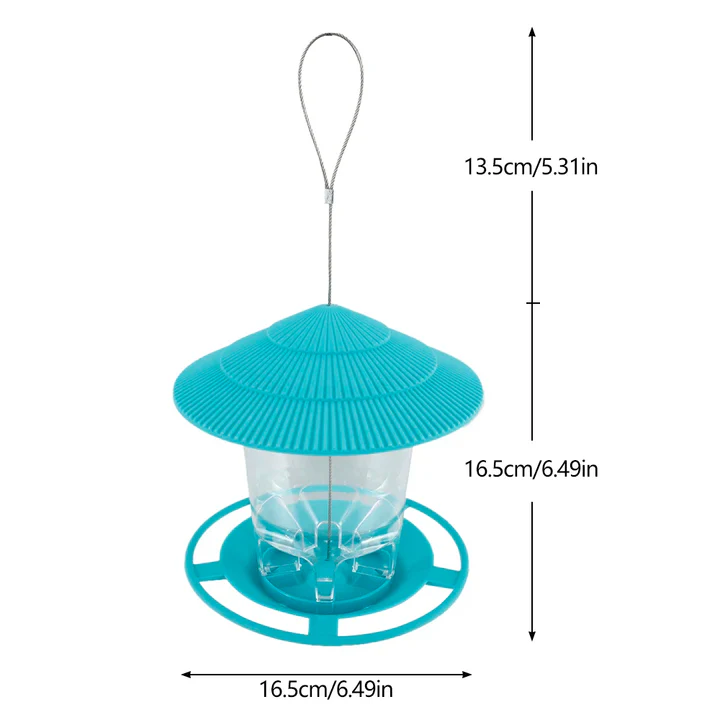 Lisslune | Hanging Bird Feeder with Automatic Seed Dispenser