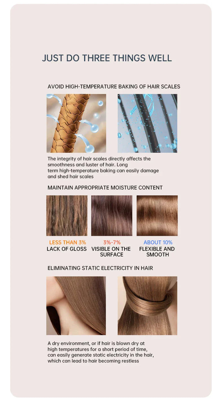Lisslune | High-performance hair dryer 2400W with cold and warm air function - Ion technology