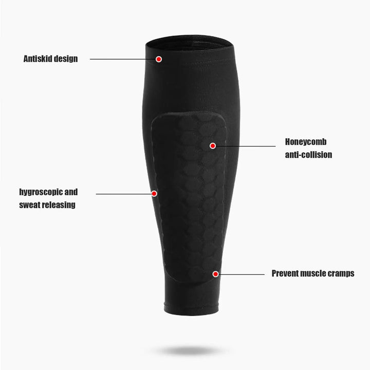 Lisslune | Shin guards with shock-absorbing honeycomb structure - Football protection