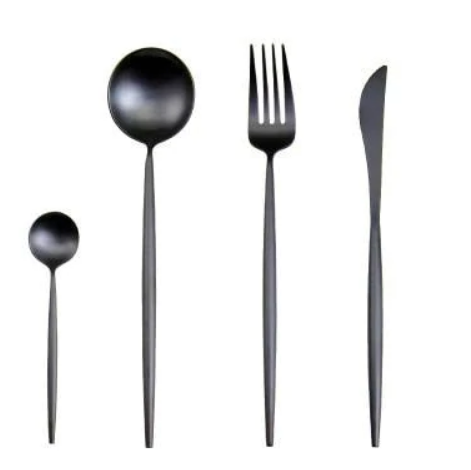 Lisslune | LUXURIOUS STAINLESS STEEL 24-PIECE GOLD-SILVER CUTLERY SET