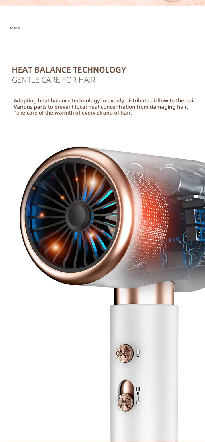 Lisslune | High-performance hair dryer 2400W with cold and warm air function - Ion technology