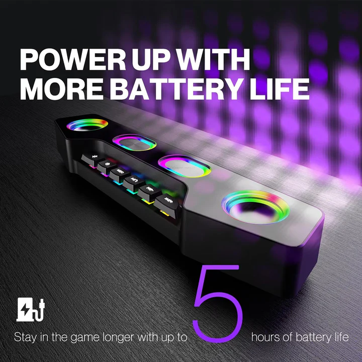 Lisslune | Bluetooth Desktop Speaker with RGB Effects