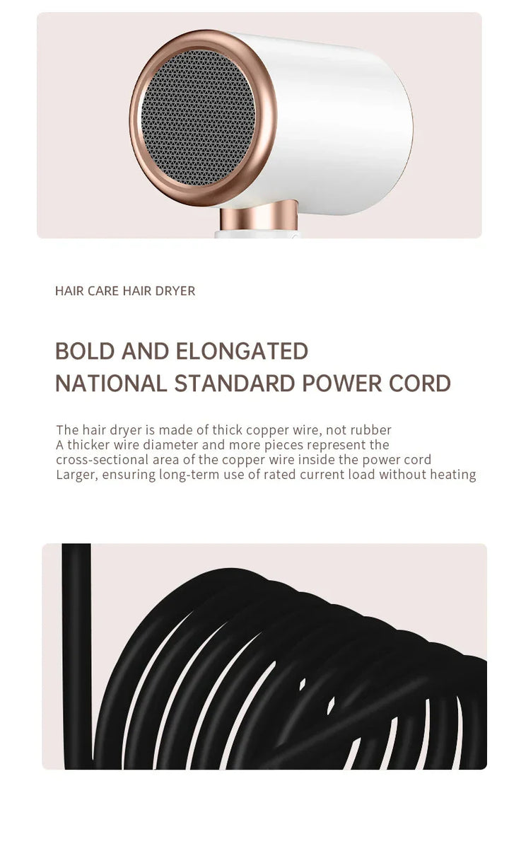Lisslune | High-performance hair dryer 2400W with cold and warm air function - Ion technology