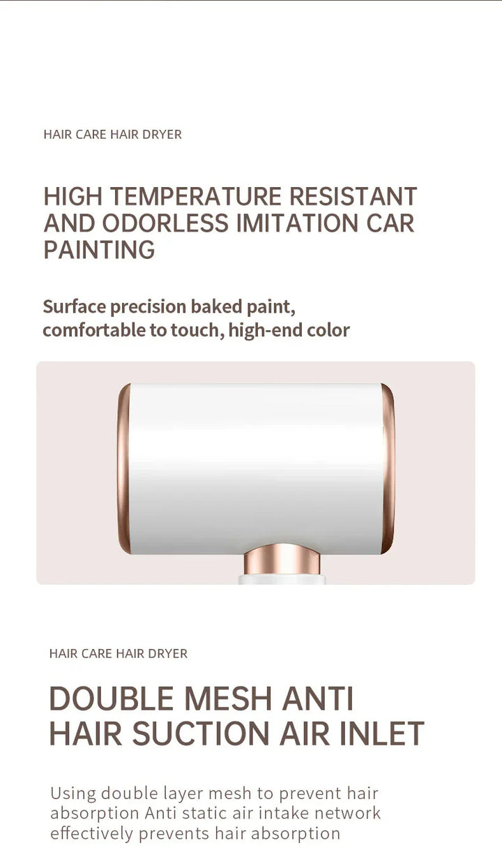 Lisslune | High-performance hair dryer 2400W with cold and warm air function - Ion technology
