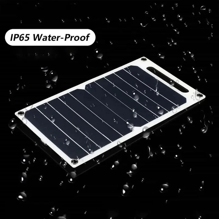Lisslune | Waterproof Solar Panel with Portable USB Battery