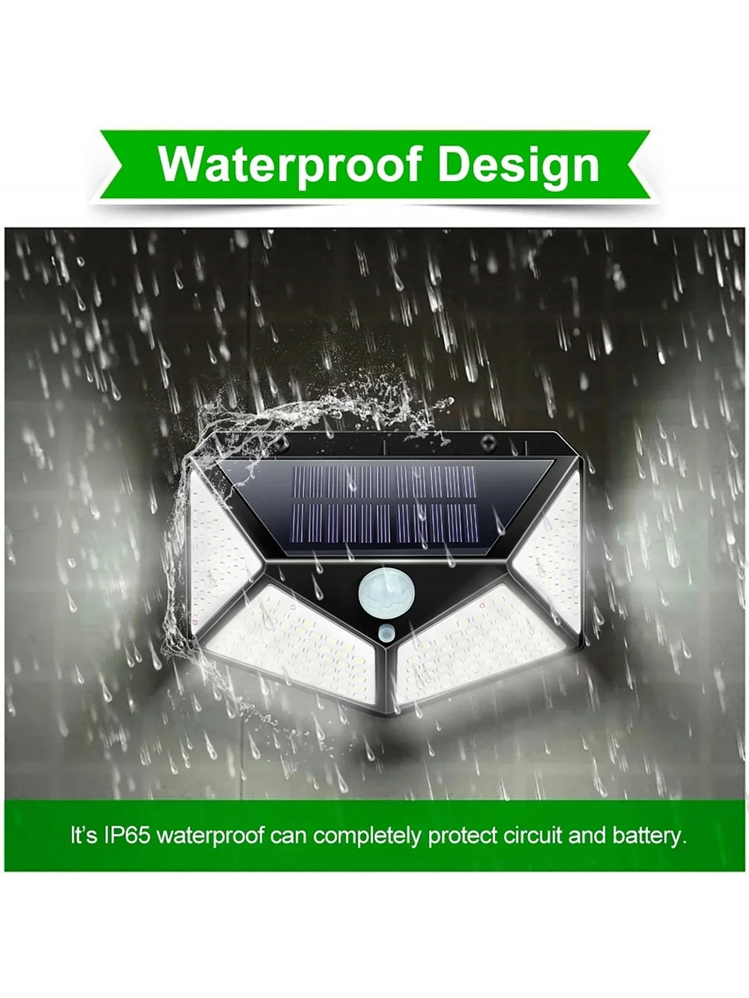 Lisslune | Versatile solar light - Weatherproof LED outdoor lamp with motion sensor