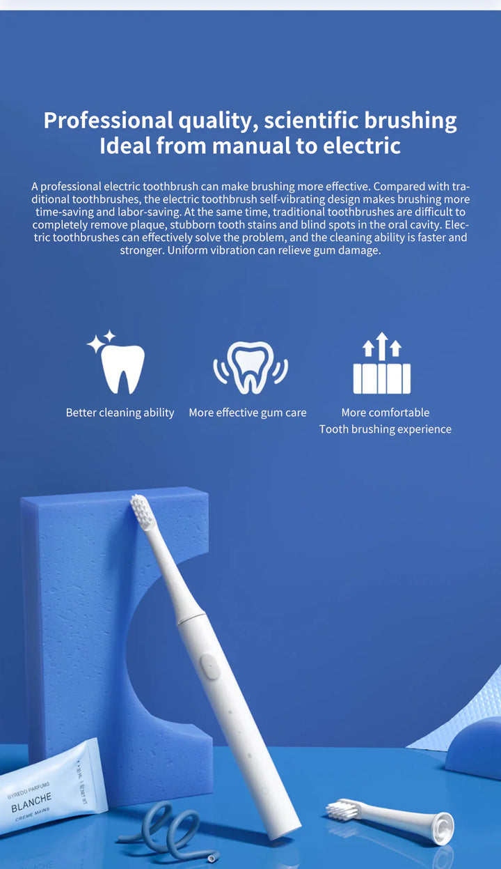 Lisslune | Electric Sonic Toothbrush – Waterproof and USB rechargeable