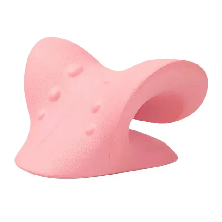 Lisslune | Neck and Shoulder Stretch – Cervical Traction Pillow for Spinal Alignment and Massage