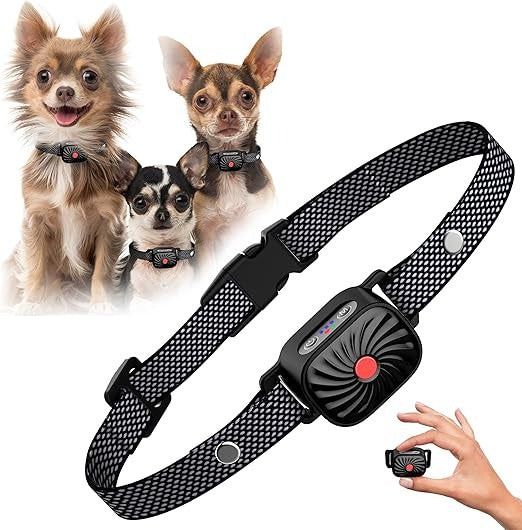 Lisslune | Adjustable Anti Bark Collar for Dogs | Humane, Comfortable & Effective Bark Control Device for Small to Large Breeds