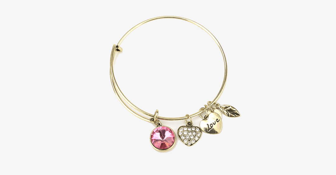 Lisslune | October Birthstone Charm Bracelet