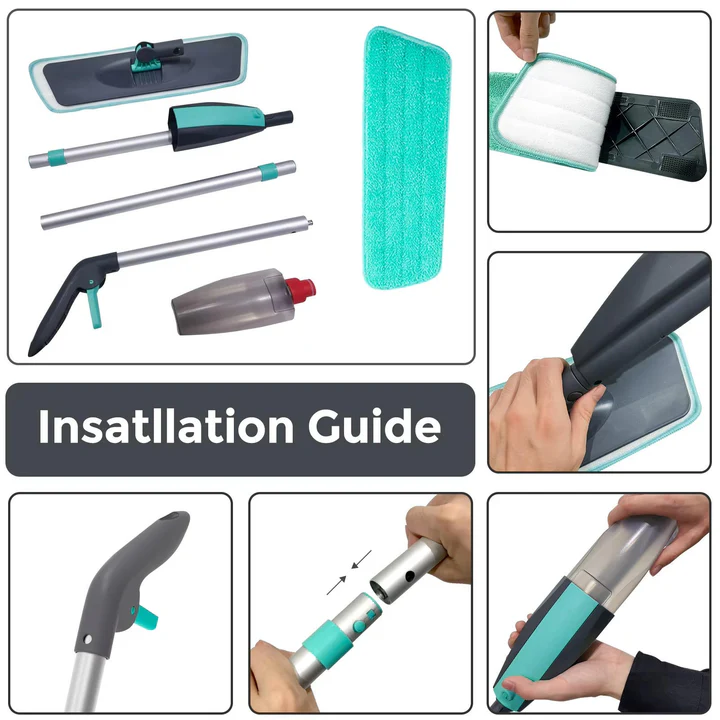 Lisslune | Microfiber Spray Mop for Hard Floors