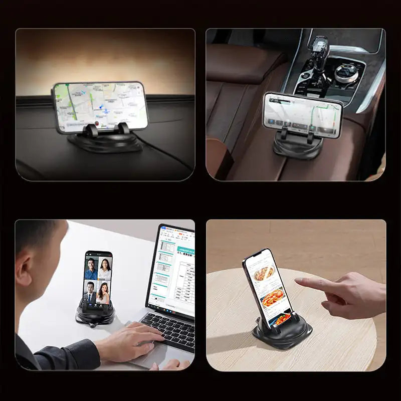 Lisslune | 360° RotateX – Universal Rotating Car Phone Holder | Secure & Adjustable Mount for All Smartphones