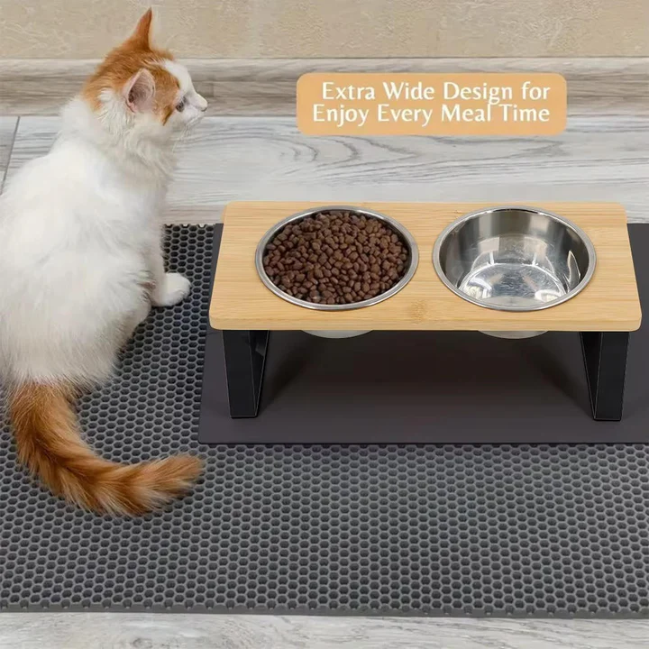 Lisslune | Raised Cat Bowl for Comfortable Feeding