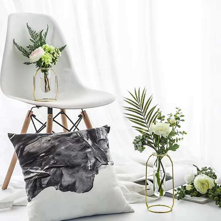 Lisslune | Clear Elegance Glass Vase – Elegant Base for Stylish Flower Arrangements