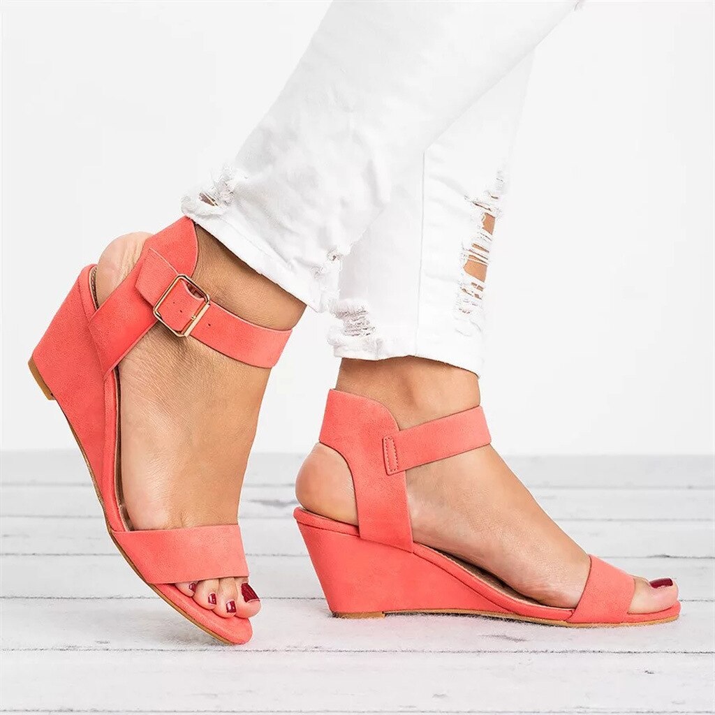 Lisslune | Slip-Resistant High Heel Wedge Sandals
