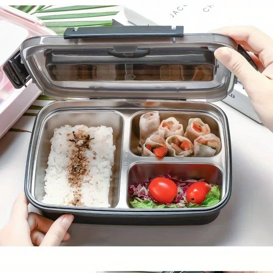 Lisslune | Leak-proof lunchbox made of stainless steel with 3/4 compartments