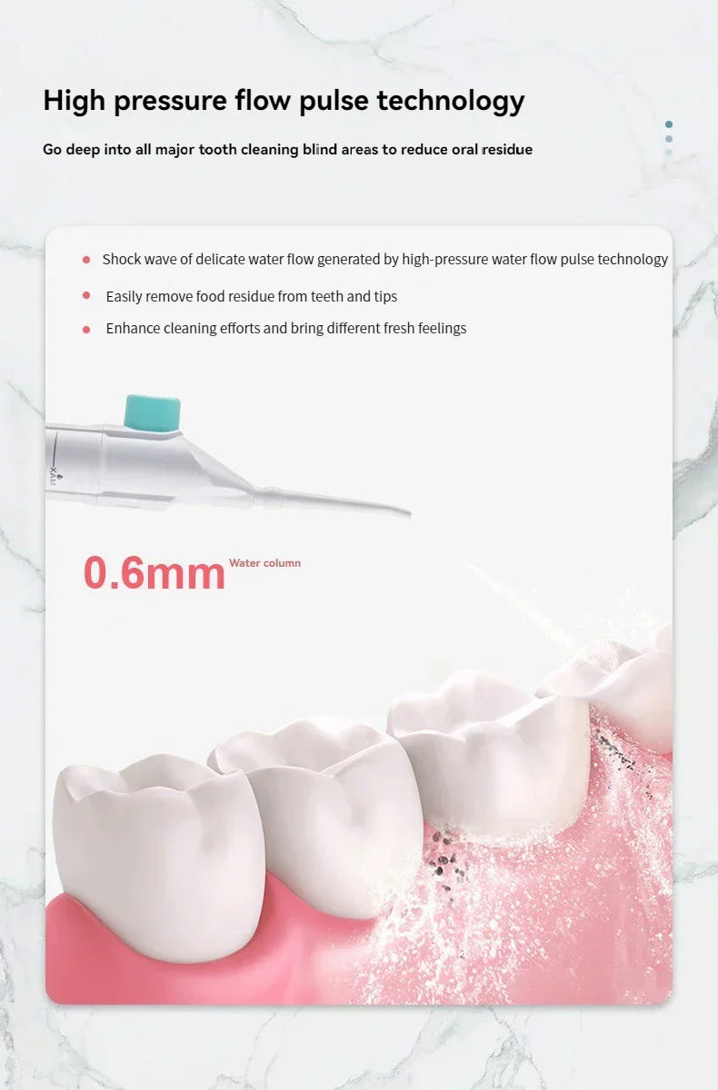Lisslune | Portable High-Pressure Water Flosser – Professional Tooth Cleaner with Oral Irrigator