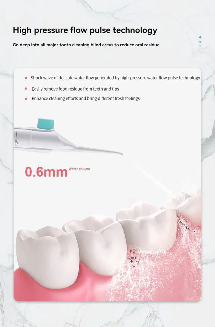 Lisslune | Portable High-Pressure Water Flosser – Professional Tooth Cleaner with Oral Irrigator