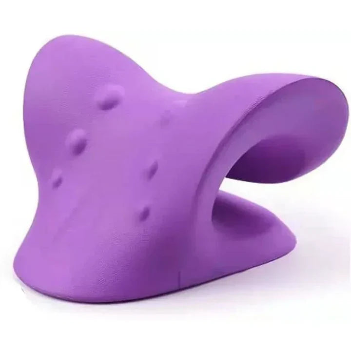 Lisslune | Neck and Shoulder Stretch – Cervical Traction Pillow for Spinal Alignment and Massage