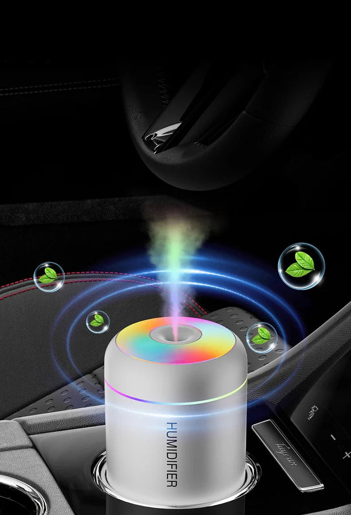 Lisslune | Compact Humidifier with Aromatherapy USB-Powered for Car and Bedroom