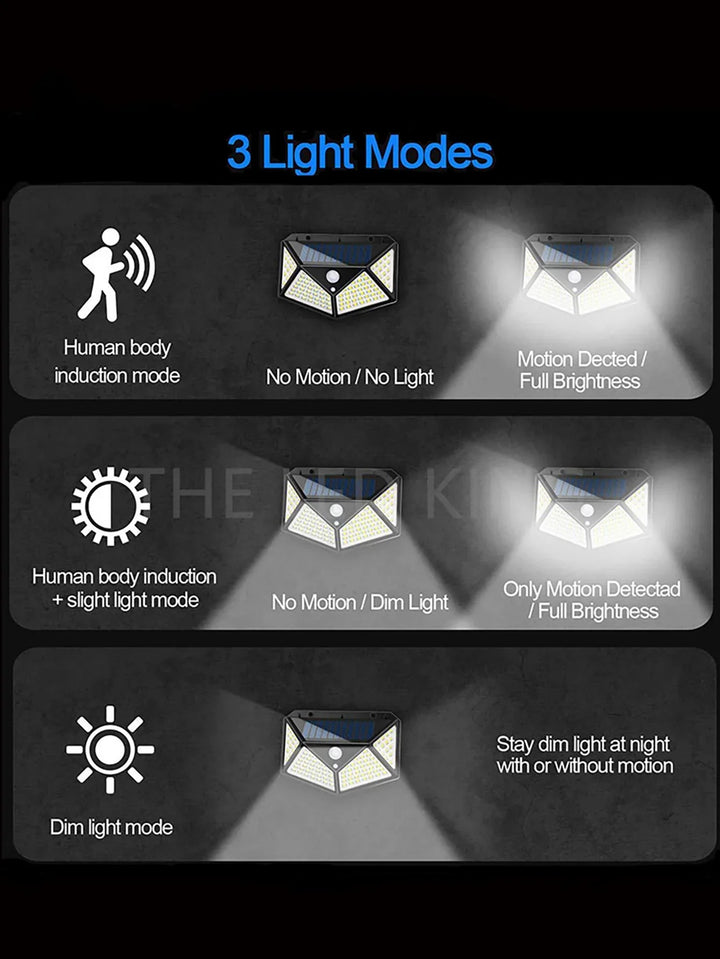 Lisslune | Versatile solar light - Weatherproof LED outdoor lamp with motion sensor