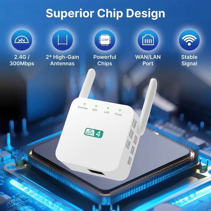Lisslune | Powerful Long Range WiFi Repeater