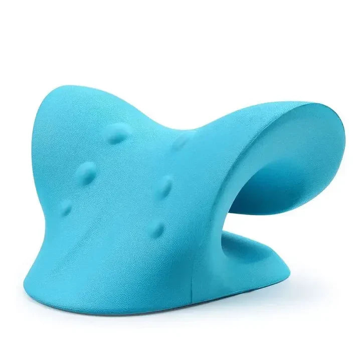 Lisslune | Neck and Shoulder Stretch – Cervical Traction Pillow for Spinal Alignment and Massage