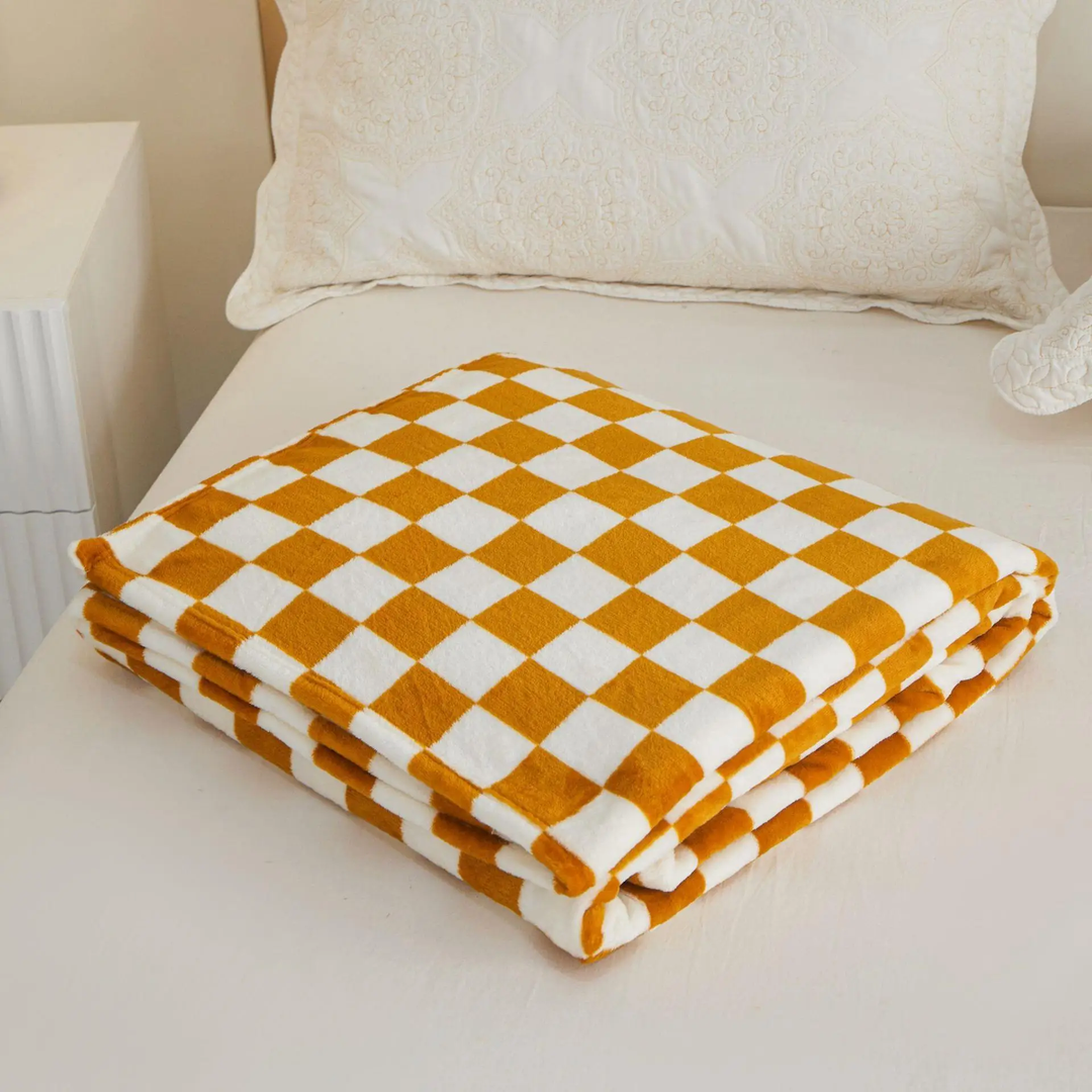 Lisslune | Checked Flannel Blanket