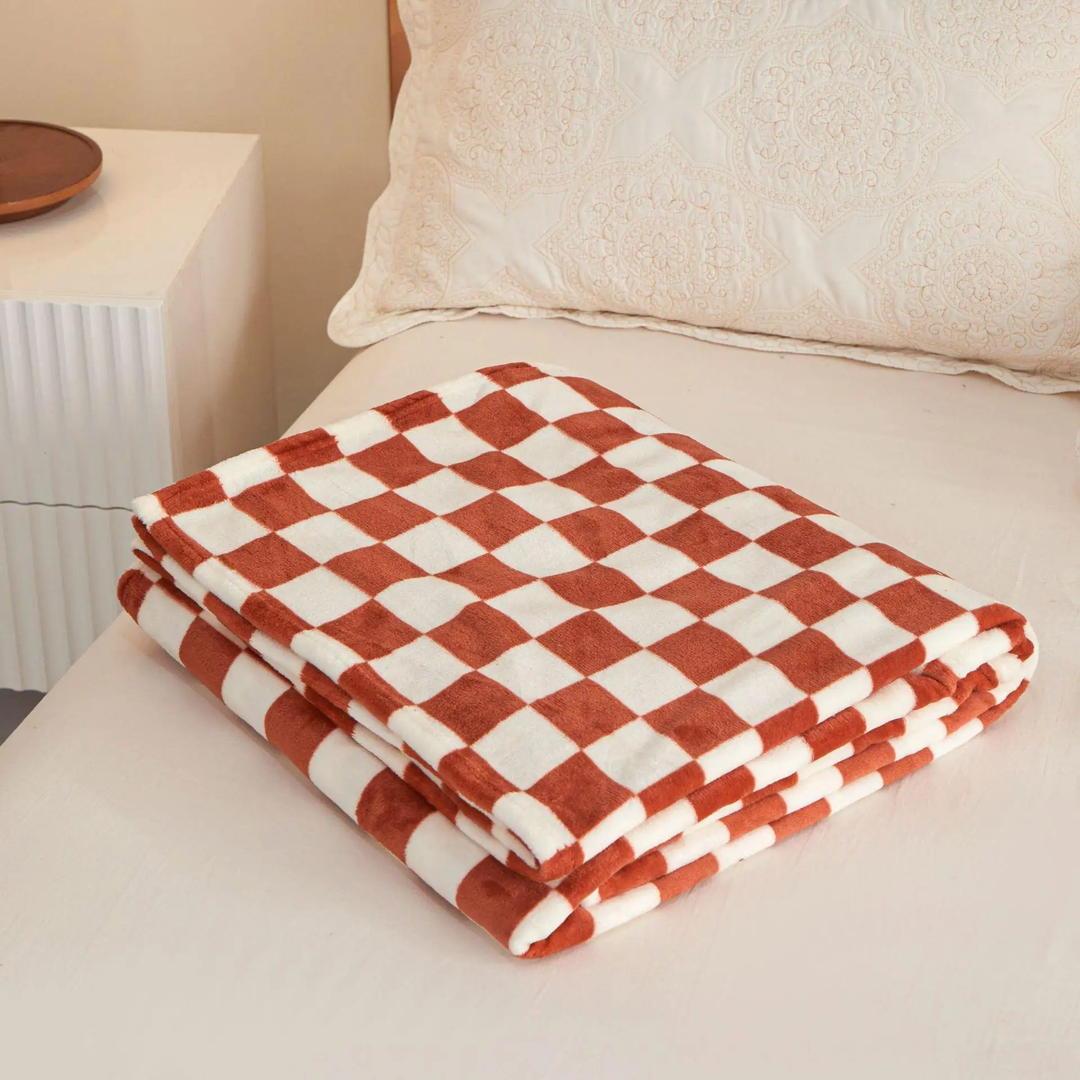 Lisslune | Checked Flannel Blanket