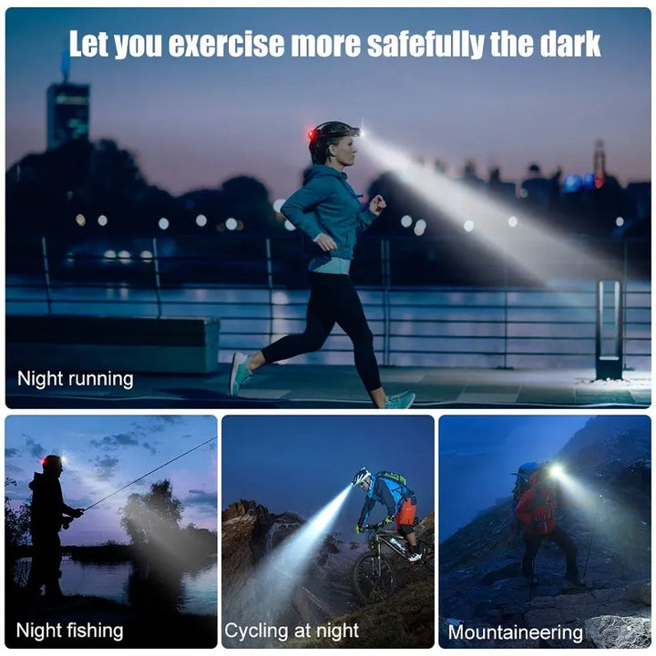 Lisslune | Powerful Waterproof LED Headlamp with Zoom & Rechargeable Battery – Outdoor Adventure Light