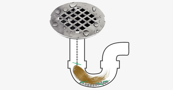 Lisslune | All-in-one shower drain basin remover