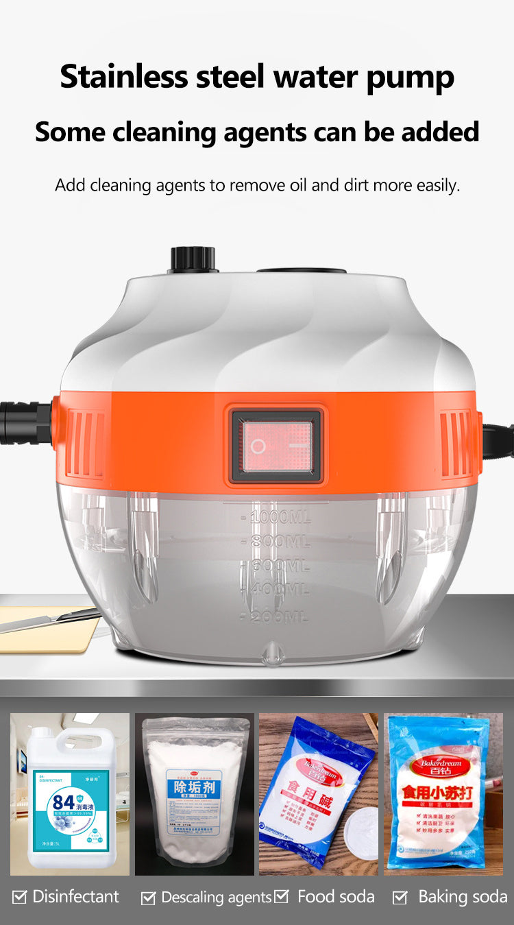 Lisslune | 2800W High-Pressure Steam Cleaner – Powerful Home & Car Cleaning Device