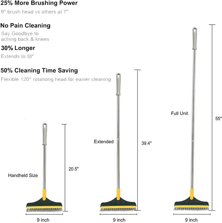 Lisslune | Heavy-Duty Floor Scrub Brush