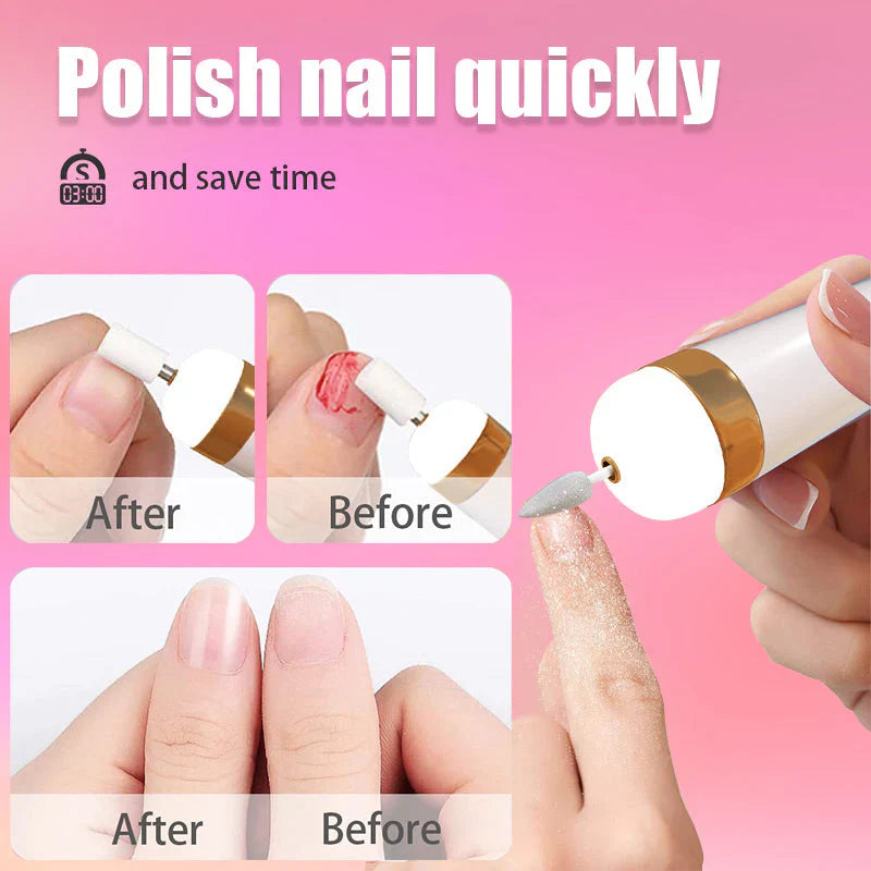 Lisslune | 5-in-1 Electric Nail Care Device – Portable Manicure Tool with LED Light