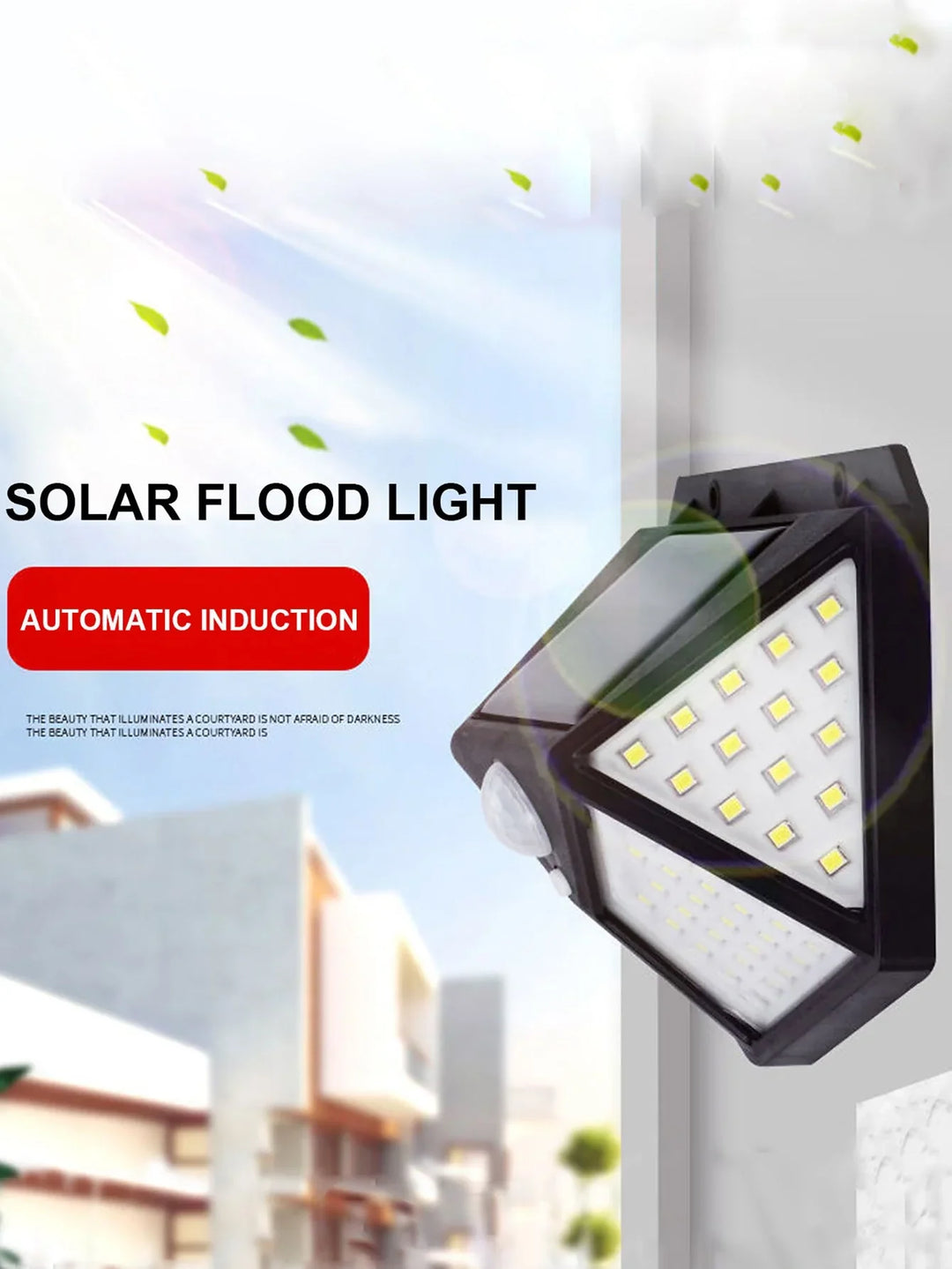 Lisslune | Versatile solar light - Weatherproof LED outdoor lamp with motion sensor