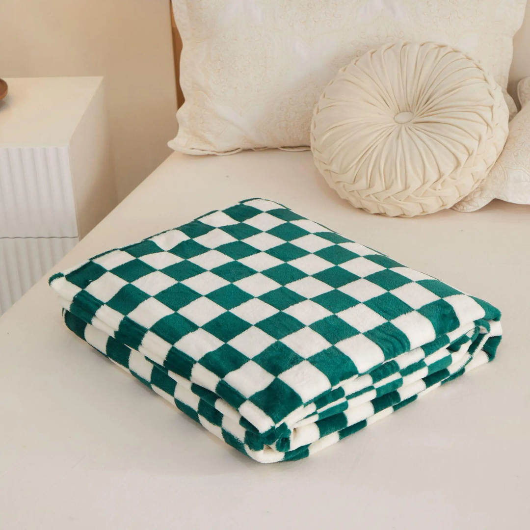 Lisslune | Checked Flannel Blanket