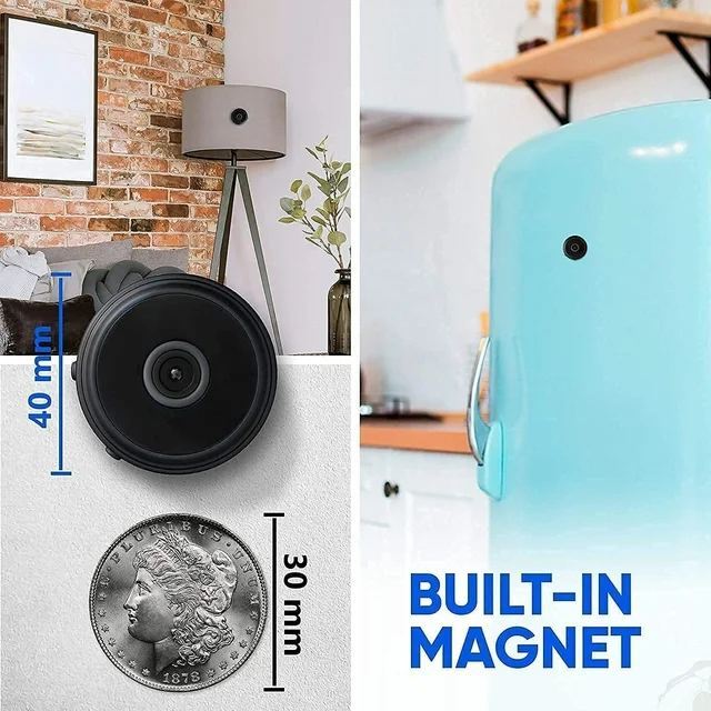 Lisslune | Mini Wireless Magnetic Camera with Audio and Video Live Feed