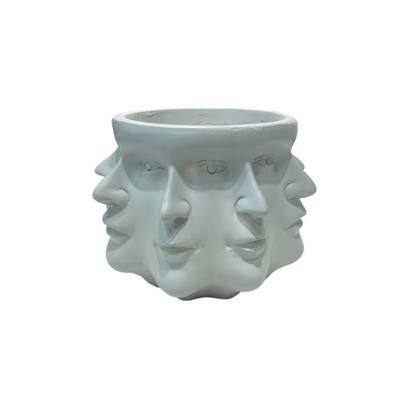 Lisslune | ArtFace 3D Ceramic Plant Pot – Modern Face Design Pot