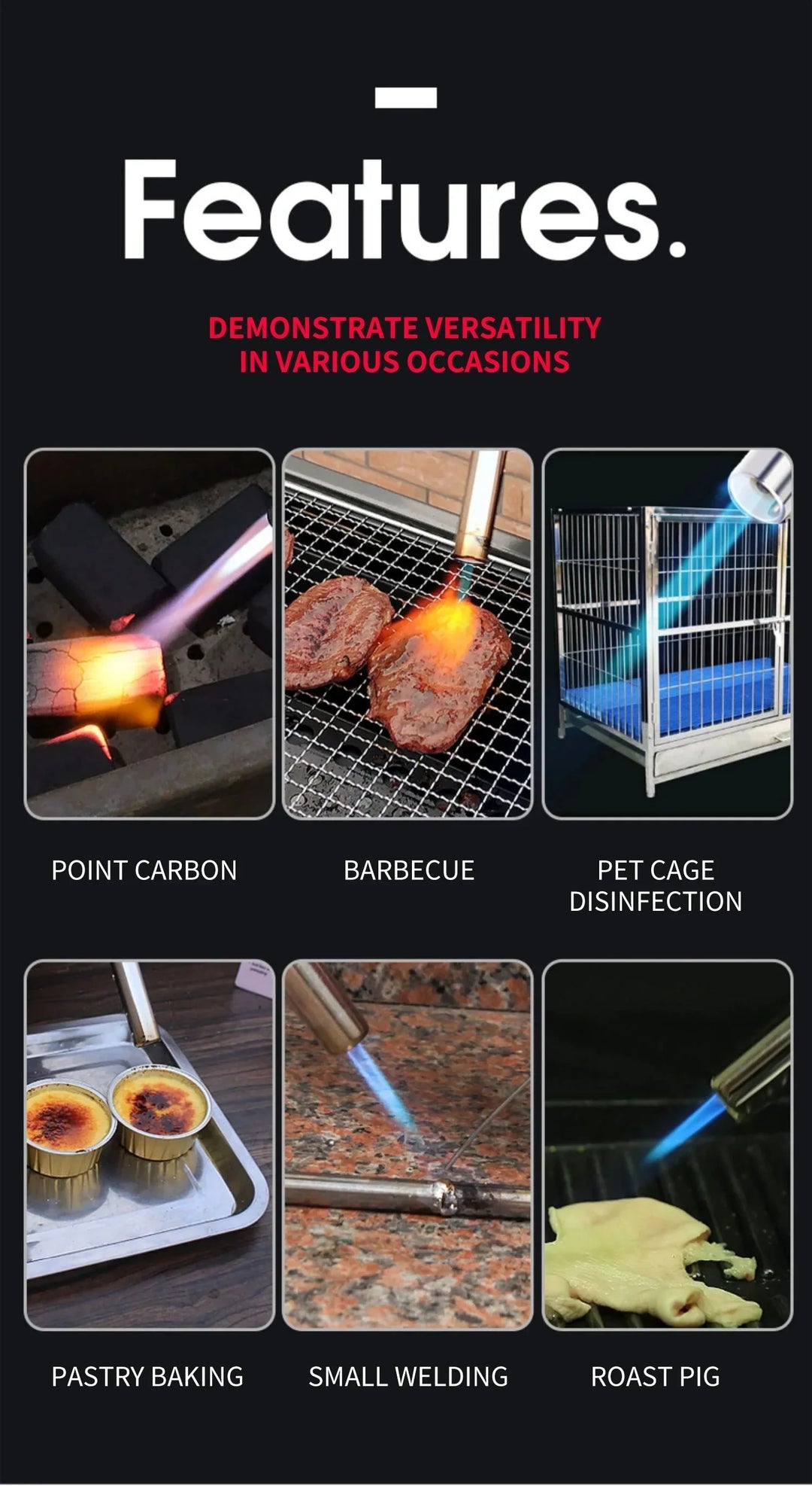Lisslune | Portable Butane Gas Burner – Perfect for BBQ, Camping & Kitchen