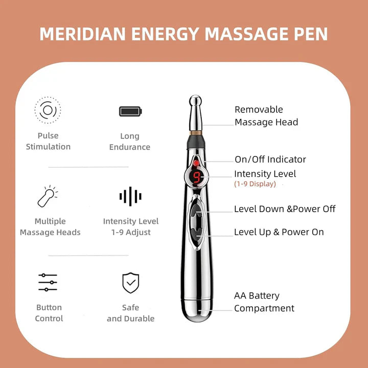 Lisslune | Electronic Acupuncture Pen | Meridian Massage Device for Pain Relief