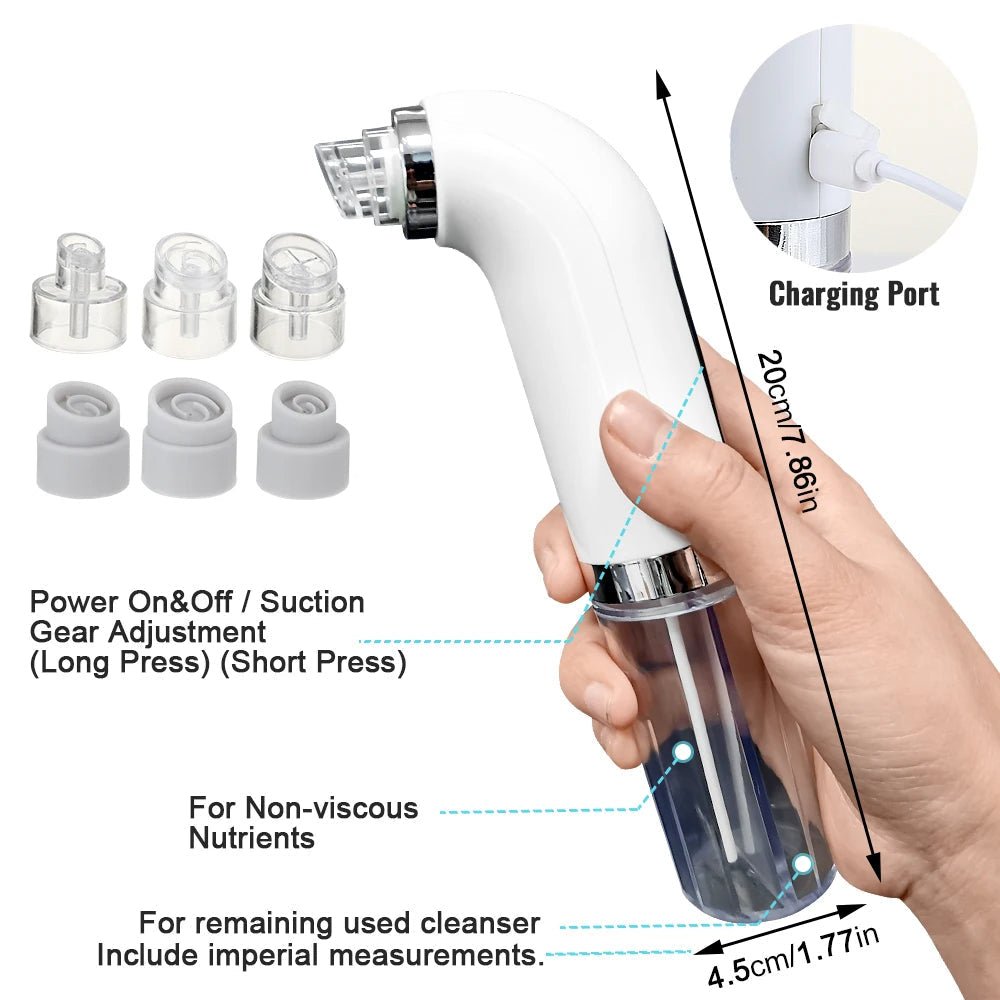 Lisslune | Professional Nose Blackhead Remover Vacuum - Deep Cleansing with Suction Technology